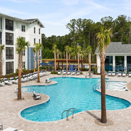 Resort-Style, Saltwater Pool with Sun Shelf
